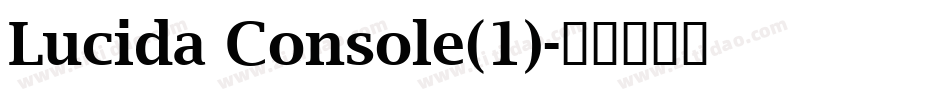 Lucida Console(1)字体转换